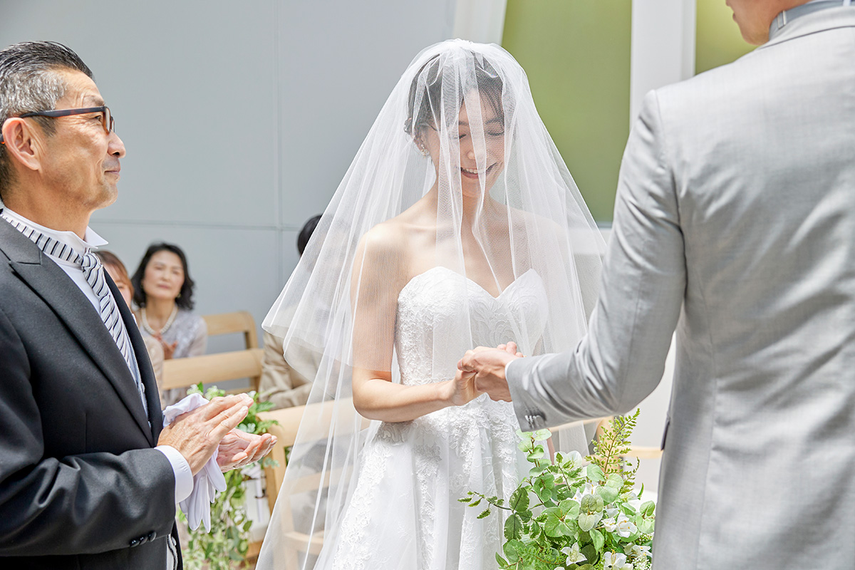 大好きなお父さんに見守られて