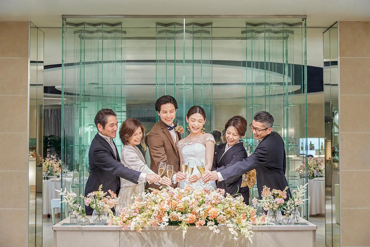 みんなで一緒に乾杯